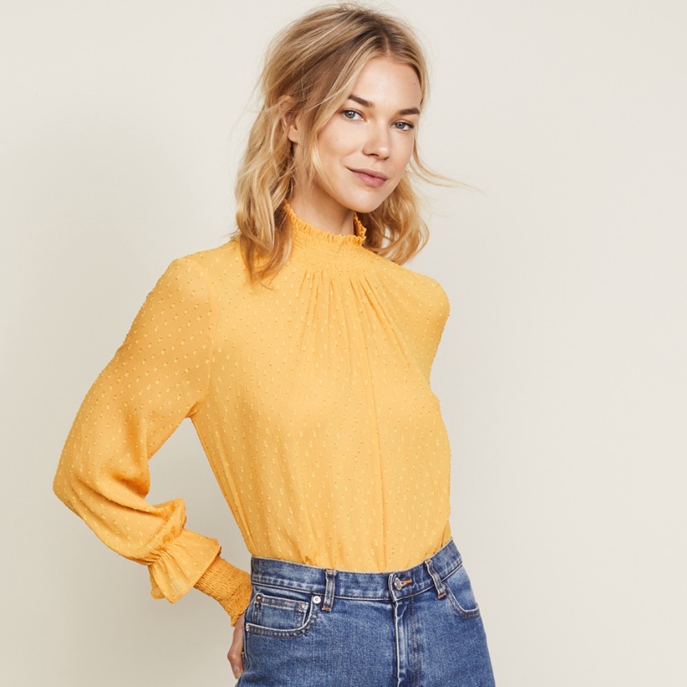 English Factory Swiss Dot Blouse